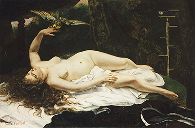 La Femme au perroquet Gustave Courbet